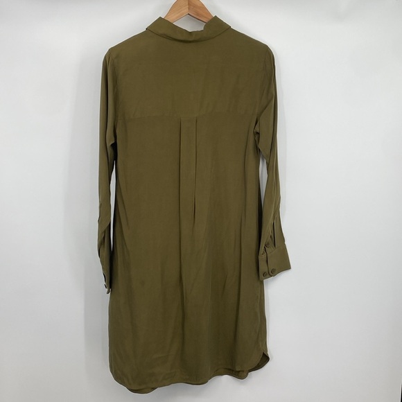 Universal Standard Shirt Dress Womens 3XS 2-4‎ Military OIive Cubro Rubicon - Picture 10 of 13